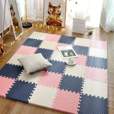 Tapis anti choc bebe une surface rebondissante et couleurs douces pour l'éveil en douceur