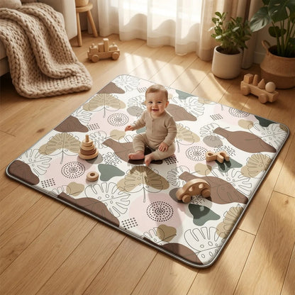 Tapis anti chute bébé kaki 