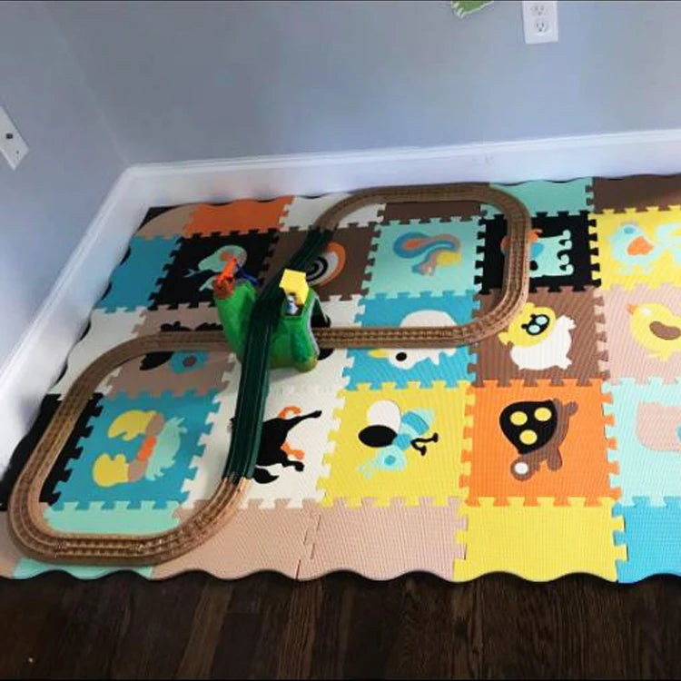 Tapis anti chute bebe qui s'adapte aux coins