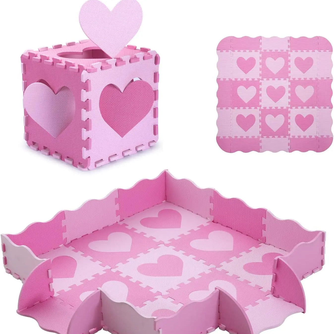 Tapis anti chute bebe puzzle modulé en cube 