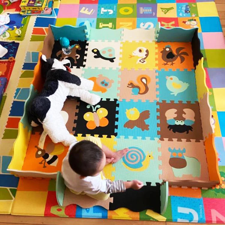 Tapis anti chute bebe pour jouer sans surveillance