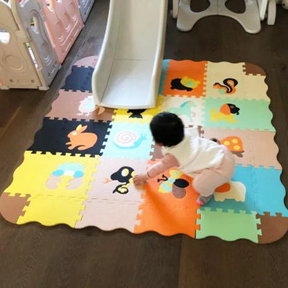 Tapis anti chute bebe se module avec lui
