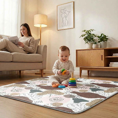 Des heures de jeux d'empilage s r le tapis anti chute bebe et maman sereine