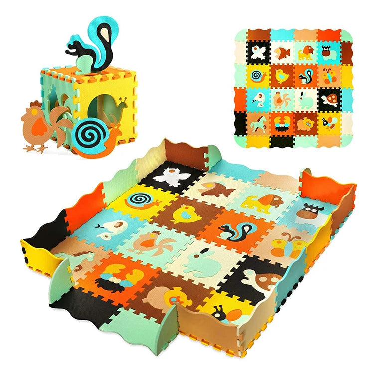 Tapis anti chute bebe puzzle qui stimulent l'imagination