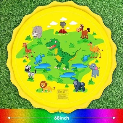 Tapis d'eau bébé jaune Dinosaur