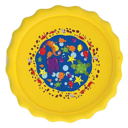 Tapis d'eau bébé jaune océan