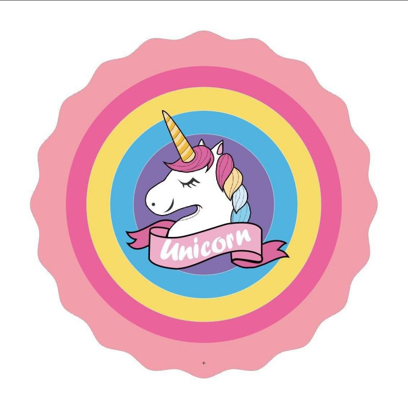 Tapis d'eau bébé rose licorne