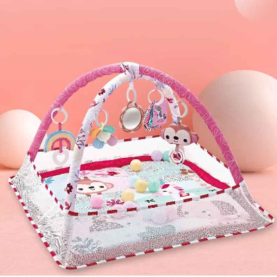 Tapis d'éveil bébé rose spécial petite princesse
