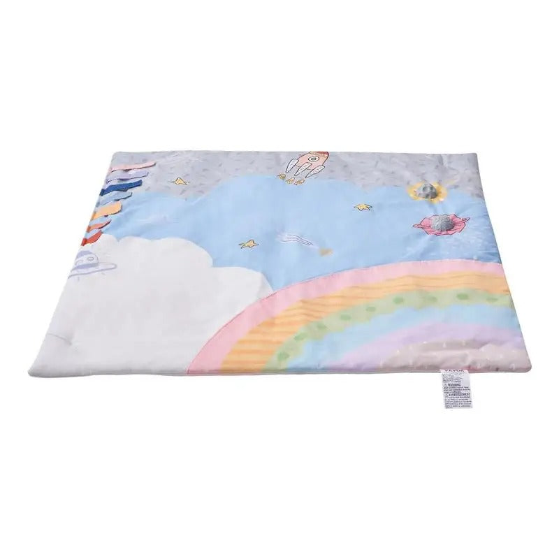 Tapis d'éveil bébé tissu non tissé et velours peau de pêche