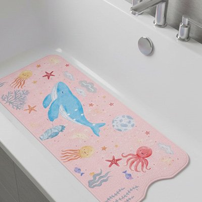 Tapis de bain bebe calme sous-marin 