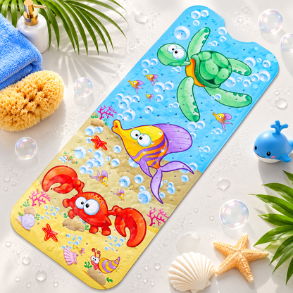 Tapis de bain bebe tortue de mer