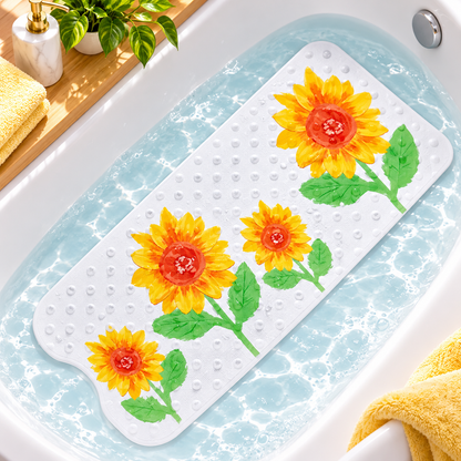 Tapis de bain bebe tournesol ensoleillée dans baignoire 