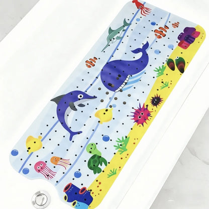 Tapis de bain pour bébé baleine et dauphin
