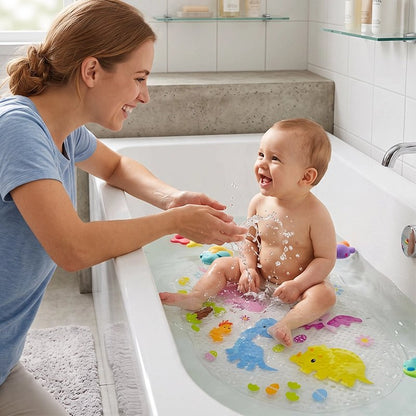 Tapis de bain pour bébé des moments joyeux sous l'eau