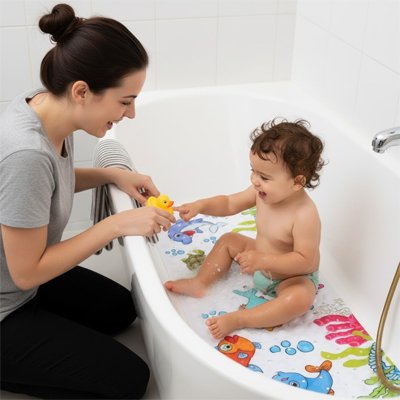 Tapis de bain pour bébé des moments serein 