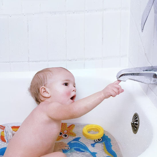 Tapis de bain pour bébé pour motricité sans risque 