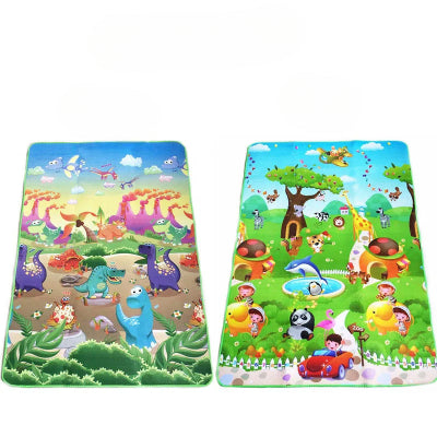 tapis de motricité bébé morifs animaux double face