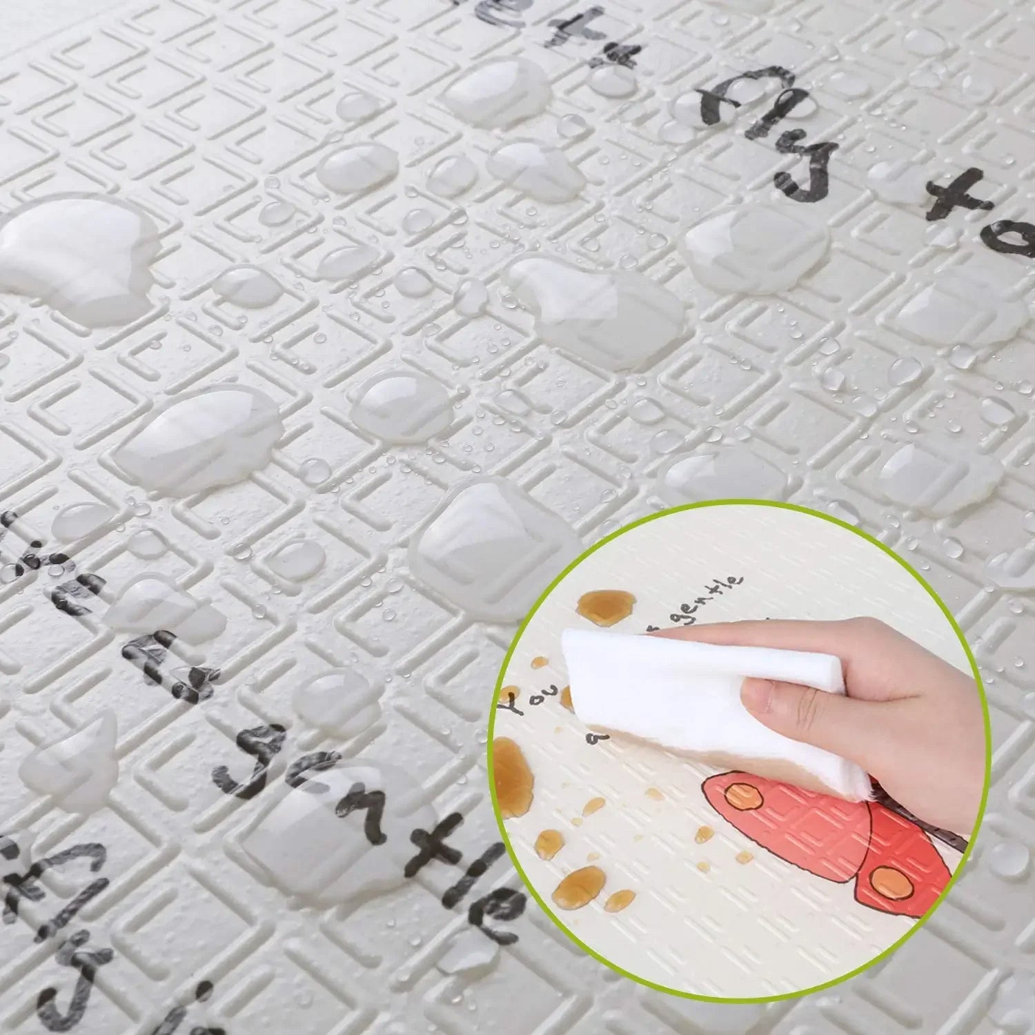 tapis de motricité bébé facile à netoyer