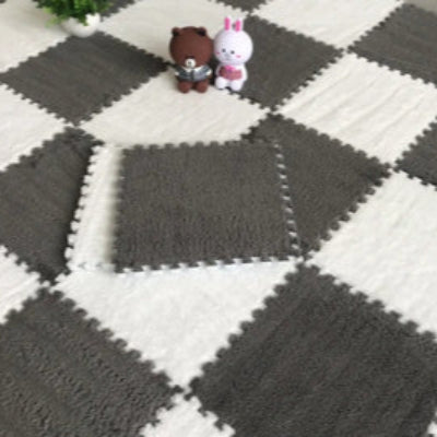 Tapis de sol pour bebe variante Blanc-Gris