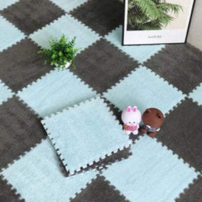 Tapis de sol pour bebe variante Gris-Bleu clair