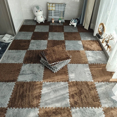 Tapis de sol pour bebe variante Gris-Marron