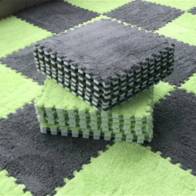 Tapis de sol pour bebe variante Gris-Vert