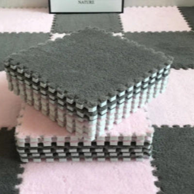 Tapis de sol pour bebe variante Rose-Gris