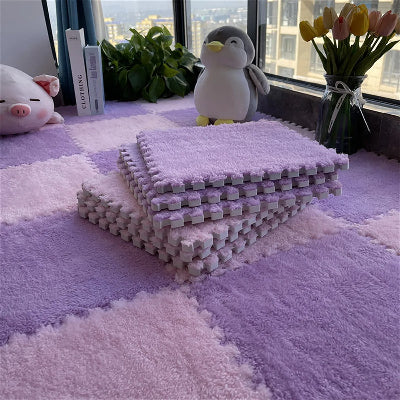 Tapis de sol pour bebe variante Rose-Violet