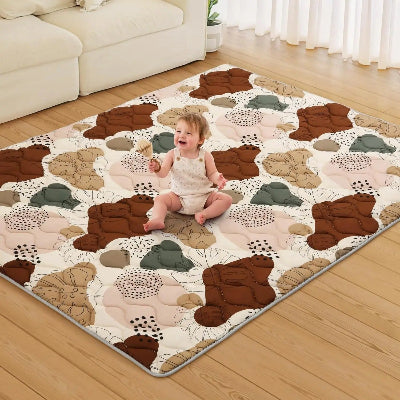 Tapis de sol pour bebe ultra épais pour rouler, ramper et amortir les chocs.