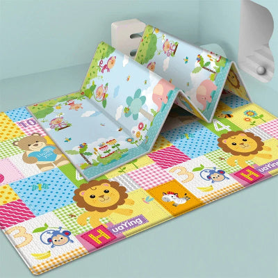 tapis d'éveil pliable vert